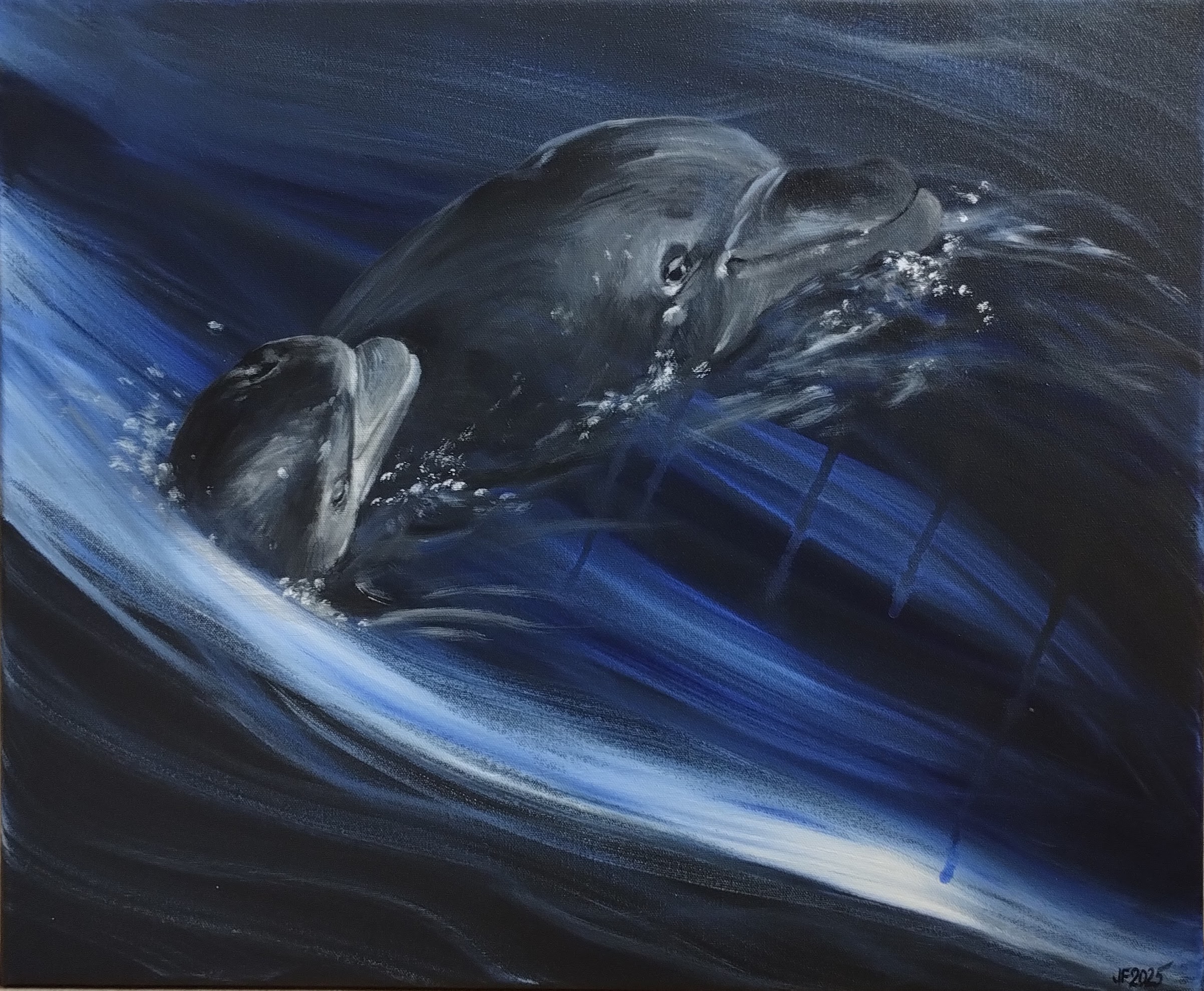 Souznění, akryl na plátně 60 x 50 cm